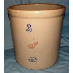 RW 3 gal crock, 2" wing, mint