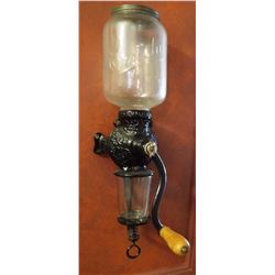 Crystal No. 3 coffee mill w/Arcade grinder and jar, wall mt.