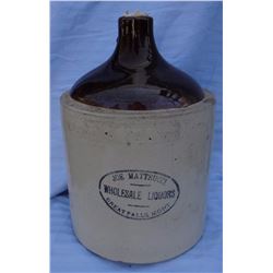 Joe Matteucci, Great Falls, MT 2 gal jug, near mint