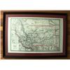 Image 1 : Montana Map, (dated 1884) matted and framed Item