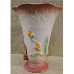 Roseville Bittersweet grey vase, #888-6", 1940's, some repairs