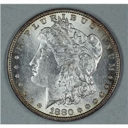 1880 O Morgan dollar, (Micro O) MS62