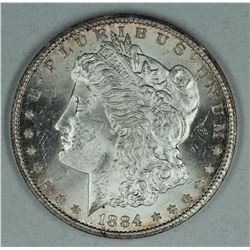 1884 CC Morgan dollar, MS64
