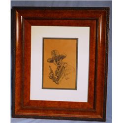 Pfeiffer, Ferd, Cowboy etching, 1930