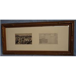 Huffman, L. A. original postcard, framed