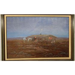 Cheek, C. R. original oil, The Big Dipper, 24” h x 36” w, signed & framed