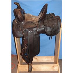 Otto Ernst highback saddle, 13"