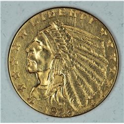 Gold 1926 $2½ Indian Head MS63