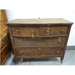 Oak dresser w/ mirror, restorable