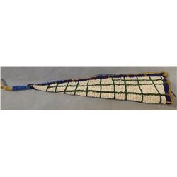 Beaded knife sheath, 10", older