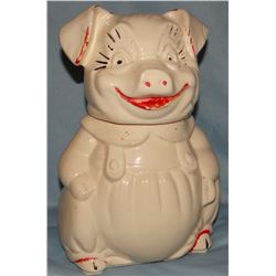 A. B. Co porcelain cookie jar