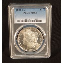 1881 CC Morgan, PCGS MS62