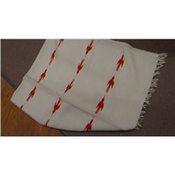 Wool blanket, thunderbird designs