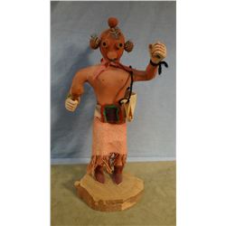 Kachina Mud Head doll, 12" t, some repairs