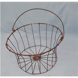 Wire egg basket, 8" diameter