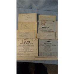 35 Geographical maps, 1925 - 1950's, world-wide