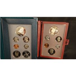 1995 Civil War prestige coin set and 1983 Olympics prestige coin set