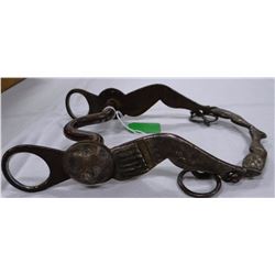 Fancy silver mounted gal-leg bit