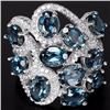 Image 1 : Natural London Blue Topaz Ring