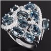Image 2 : Natural London Blue Topaz Ring