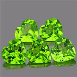 Natural Heart Peridot 3.57 cts - Flawless