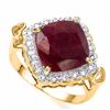 Image 1 : Genuine Ruby & Diamond Ring