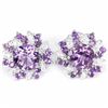 Image 1 : Natural Brazil Amethyst Stud Earrings