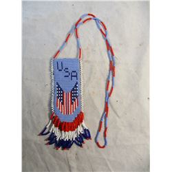 Beaded Native American USA Necklace
