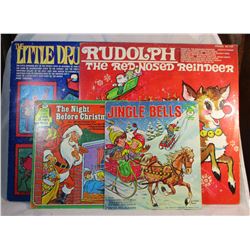 Lot of 4 Vintage Christmas Vinyl Records