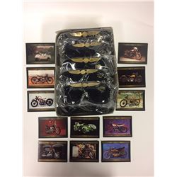 HARLEY DAVIDSON SUNGLASSES & TRADING CARDS LOT