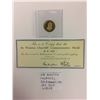 Image 1 : SIR WINSTON CHURCHILL 18K GOLD MEDALLION (4.08 GRAMS) W/ COA