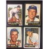 Image 1 : 1953 TOPPS BASEBALL CARD LOT (KLINE, METKOVICH, ABRAMS, LINDELL JR)