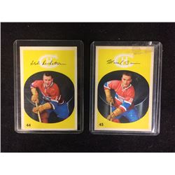 VINTAGE HOCKEY TRADING CARD LOT (RALPH BACKSTROM, MARCEL BONIN)