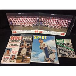 SPORT MAGAZINE LOT W/ TWINS TEAM PHOTO