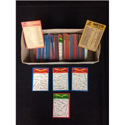 1973-74 O-PEE-CHEE BASEBALL TEAMS CHECKLISTS LOT