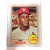 Image 1 : 1968 Topps #100 Bob Gibson (CARDS)