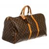 Image 2 : Louis Vuitton Monogram Canvas Leather Keepall 55 cm Duffle Bag Luggage