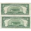 Image 3 : 1953 $5 Silver Certificate Currency Lot of 2