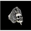 Image 1 : Classic Sterling Silver Skull Ring