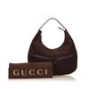 Image 7 : Gucci Brown Fabric Leather Double G Shoulder Bag