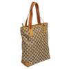 Image 3 : Gucci Beige Brown Monogram Canvas Leather Pocket Shoulder Bag