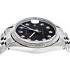 Image 3 : Rolex Mens Stainless Steel Black Diamond Datejust Wristwatch
