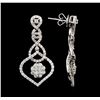 Image 2 : 2.58 ctw Diamond Earrings - 18KT White Gold