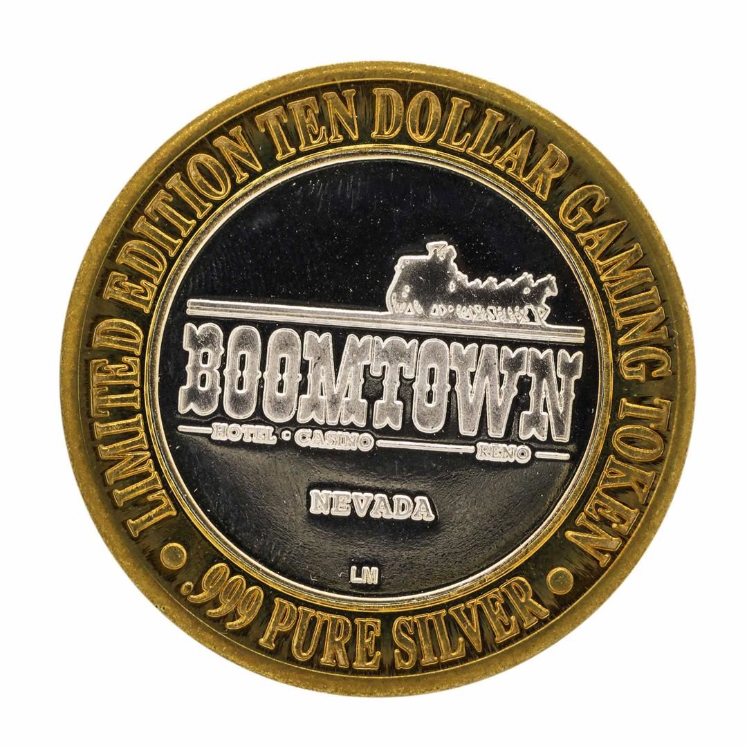 .999 Silver Boomtown Hotel & Casino Reno, NV $10 Limited Edition Gaming ...