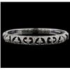 Image 1 : 18KT White Gold 1.67 ctw Diamond Bangle Bracelet