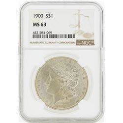 1900 MS63 NGC Morgan Silver Dollar