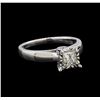 Image 1 : 0.93 ctw Diamond Ring - 14KT White Gold