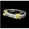 Image 1 : 0.20 ctw Diamond Ring - 14KT White  and Yellow Gold