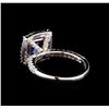 Image 3 : 14KT White Gold 3.03 ctw Sapphire and Diamond Ring
