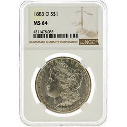 1883-O NGC MS64 Morgan Silver Dollar